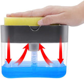 Manual Soap Dispenser with Sponge Holder