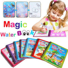 Magic Water Painting & Coloring Doodle Book