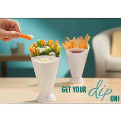 French Fry Holder with Ketchup Dipping Cup