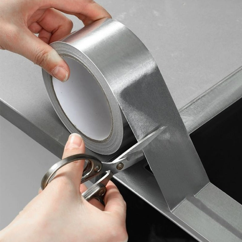 (2inch x 8 Yard) Super Sticky Aluminum Foil Tape Self Adhesive Waterproof for Roof Pipe Repair Tape