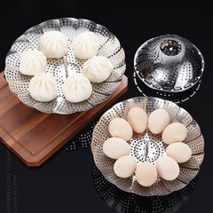 Folding Stainless Steel Vegetable Steamer Basket