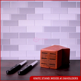 Wooden Kitchen Knife Block & Display Stand