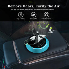 Solar Powered Helicopter Car Air Freshener