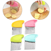 Stainless Steel Wavy French Fry Crinkle Cutter
