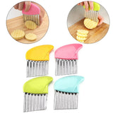 Stainless Steel Wavy French Fry Crinkle Cutter