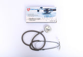 Stethoscope with LifeCare packaging on a white background
