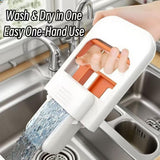 cleaning the water sink