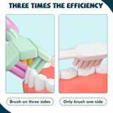 3-Sided Ultra-Soft Oral Care Toothbrush (2pc)