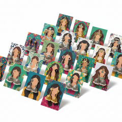 Festive Eidi Cards for Earrings (Pack of 27)