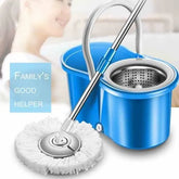 360° rotating interchangeable floor cleaning mop for effortless cleaning of floors and household surfaces.