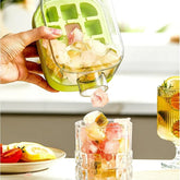 500ml reusable ice cube tray water bottle for making ice and carrying cold drinks with ease.