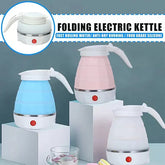 600ml portable collapsible electric kettle for boiling water at home, the office, or while traveling.