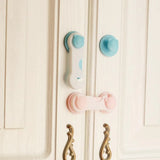 Baby safety cabinet lock for securing drawers, cupboards, and doors in child-friendly homes.
