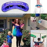 Click carry bag handle holder designed for secure and comfortable grip on plastic and reusable bags.
