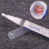 Teeth whitening pen with packaging on a gray background