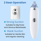 Facial vacuum cleaning device for everyday skincare and facial cleansing at home.