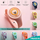 Kid-friendly anti-mosquito repellent wristband designed for comfortable everyday outdoor wear.