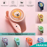 Kid-friendly anti-mosquito repellent wristband designed for comfortable everyday outdoor wear.