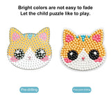Kids DIY diamond painting sticker art kit for creating colorful gem sticker designs through fun and creative craft activities.