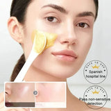 Retinol gold sheet mask for facial care with a premium gold-infused skincare design.