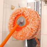 Microfiber cleaning mop with a flexible rotating design for kitchens, floors, and household surfaces.