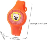 Mosquito repellent wristband for kids with an adjustable fit for all-day comfort.