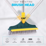 Cleaning brush with rotating head on a white background