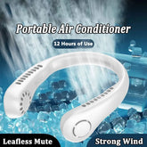 Portable air conditioner with ice cubes and water droplets in the background
