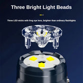 Rechargeable 3-LED mini emergency touch light for convenient lighting during power outages and travel.