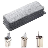 Replacement microfiber mop pads 2-piece set designed for deep cleaning on multiple floor types.
