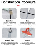 Step-by-step guide to construction procedure with images and text.