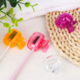 Portable toothbrush storage box set with 10 individual cases for home, school, office, and travel use.