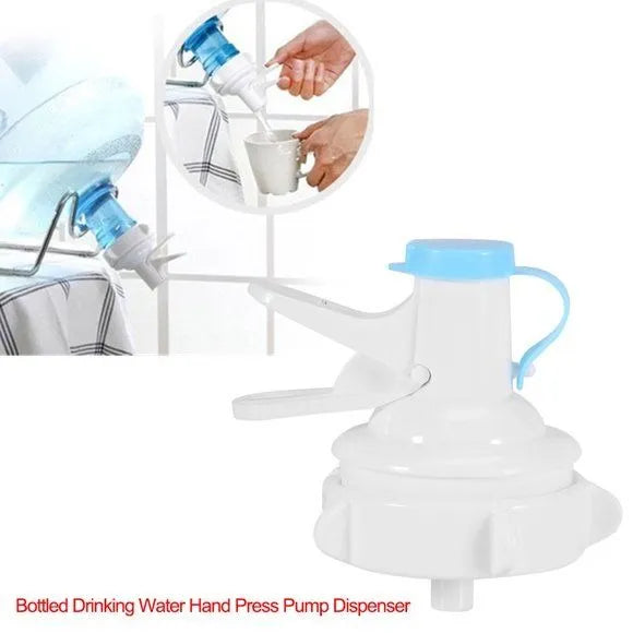 Water dispenser pump nozzle designed for 19L water bottles with smooth and convenient operation.