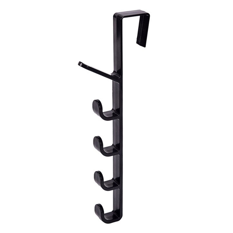 5-Level Over-the-Door Multi-Purpose Hook Rack