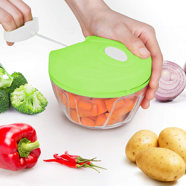 Speedy chopper multi use turbo cutter mini handy manual speed chopper for vegetables fruits imported heavy quality best make your life easier nicer dicer
