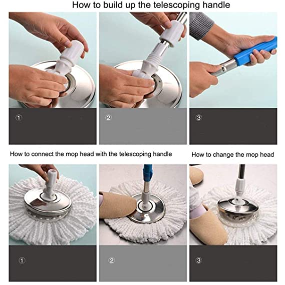 360° Rotating Interchangeable Floor Cleaning Mop