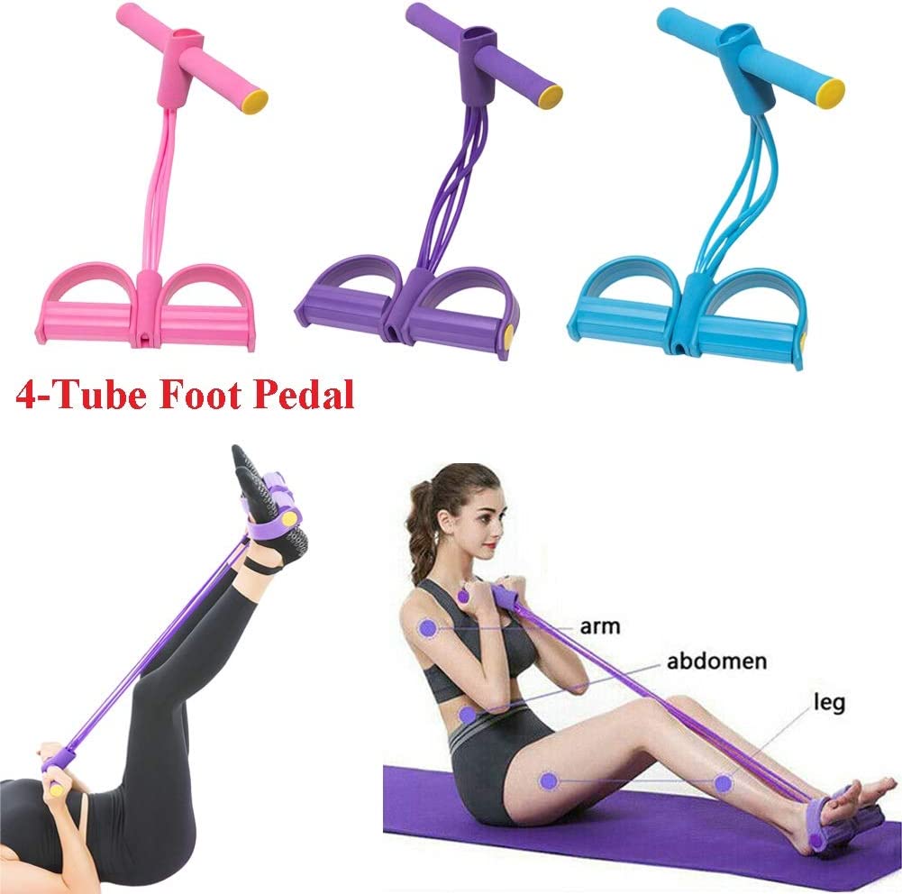 Elastic Foot Pedal Tummy Trimmer & Resistance Band