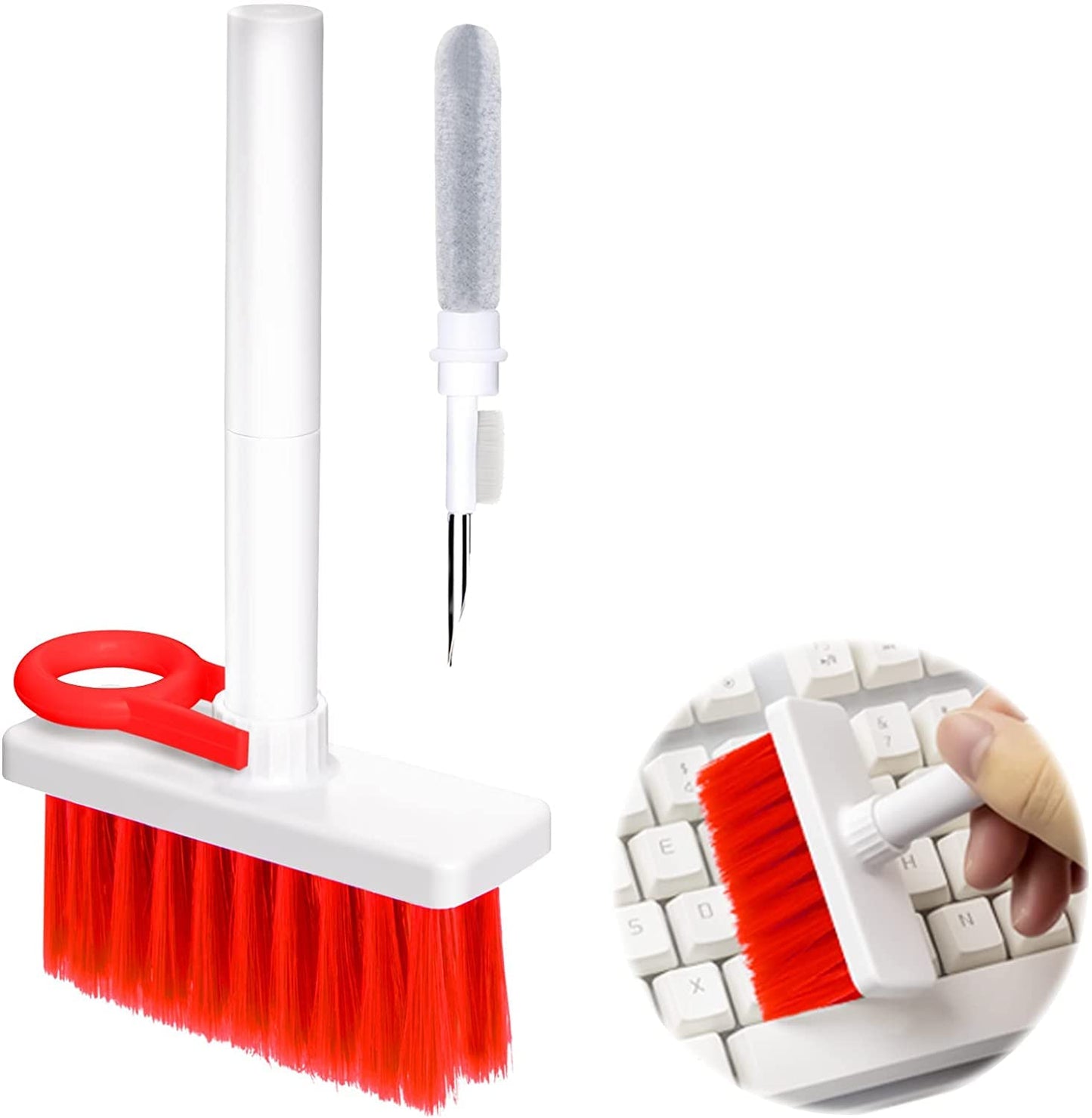 Soft Brush 5 in 1 Multi-Function Cleaning Tools Kit for Keyboard Earphone Cleaner Soft High-Density Brush Set