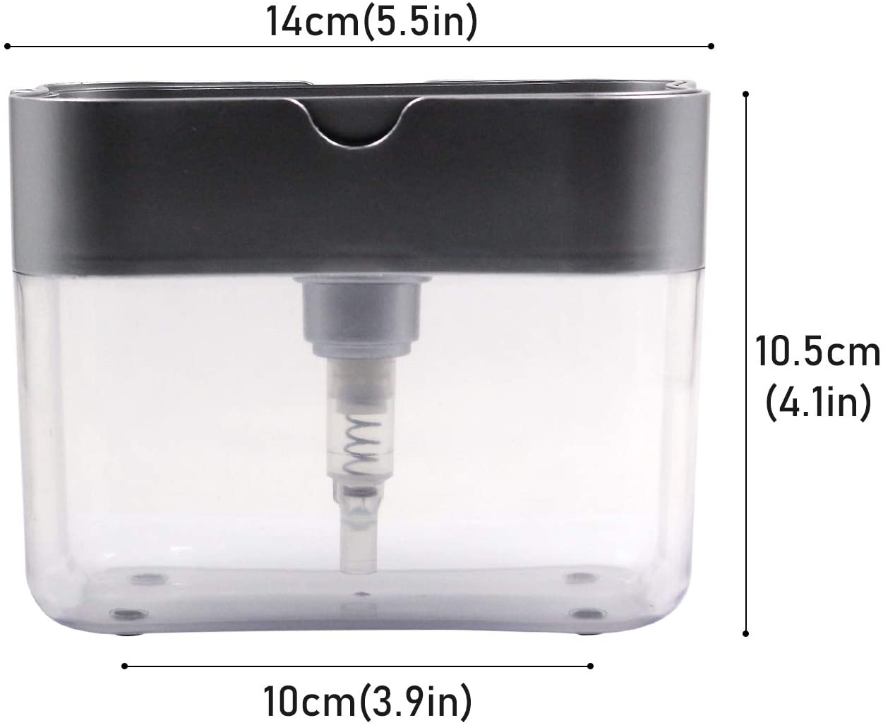 Manual Soap Dispenser with Sponge Holder