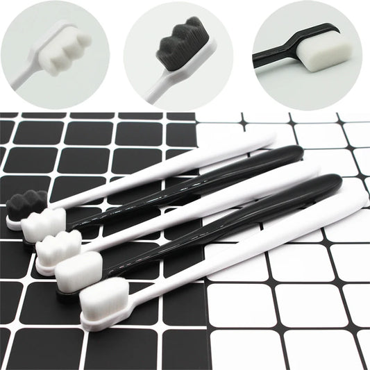 Soft Tooth Brush - Micro Nano Tooth Brush for Sensitive Gums Toothbrush with Extra Soft Floss (Random Color)