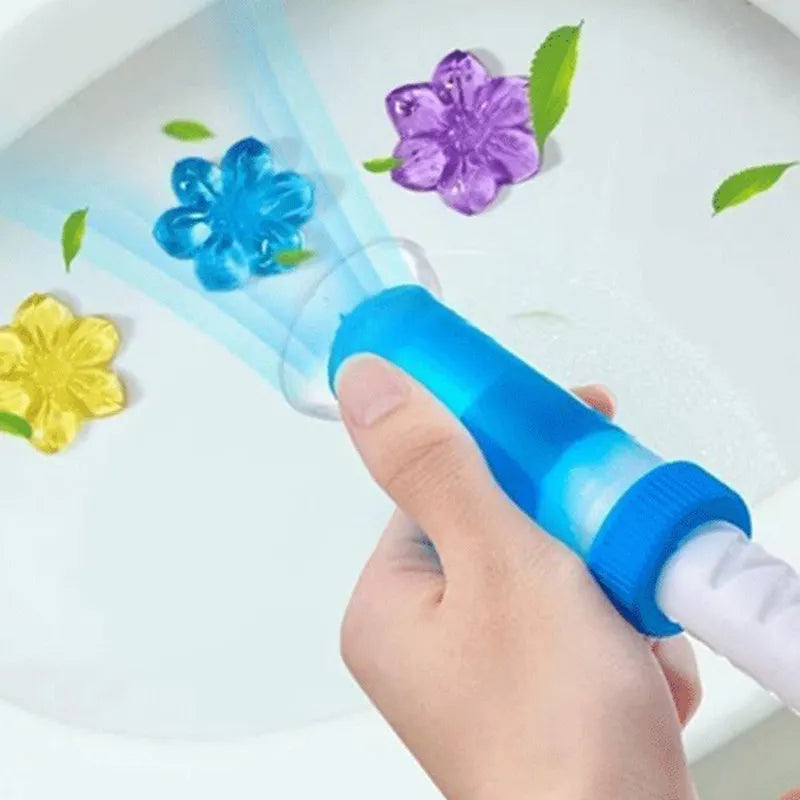 Toilet Cleaning Stamp Gel Toilet Injection Gel Flower Bathroom Cleaner Toilet Gel