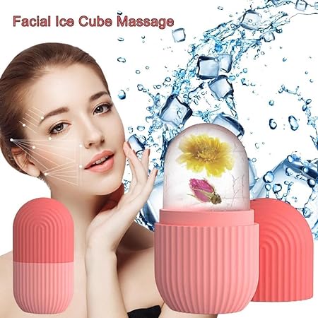Ice Face Roller Comfortable to Grip Skin Care Beauty Ice Face Roller Mold- (Random Color)