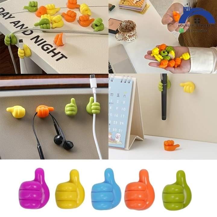 Creative Silicone Thumb Wall Hooks (10pc)