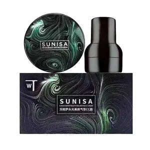 SUNISA 3-in-1 Air Cushion BB & CC Cream - Waterproof Foundation with Mushroom Head Applicator