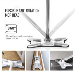 X-Type Manual Hand-Free Flat Squeeze Mop