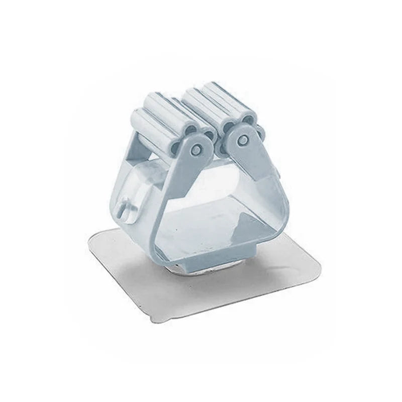 1 Pc Mop and Broom Self Adhesive Holder Wall Mount Magic Hanger Organizer Cleaning Tools Storage Mop Rack