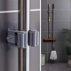 Wall-Mounted Mop & Broom Organizer Holder