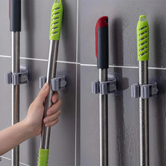 Wall-Mounted Mop & Broom Organizer Holder