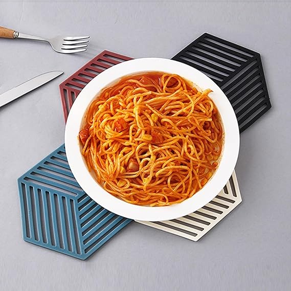 1PCS Multifunction Heat Resistant Silicone Mat Drink Cup Coasters Nonslip Pads Pot Holder Table Placemat Kitchen Accessories