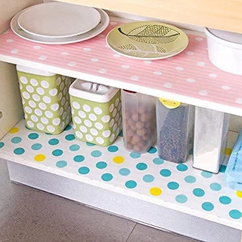 Refrigerator Mats Shelf Liners Fridge Mats Drawer Table (- size 45x160cm - multicolor/random design)